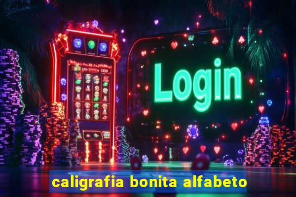 caligrafia bonita alfabeto